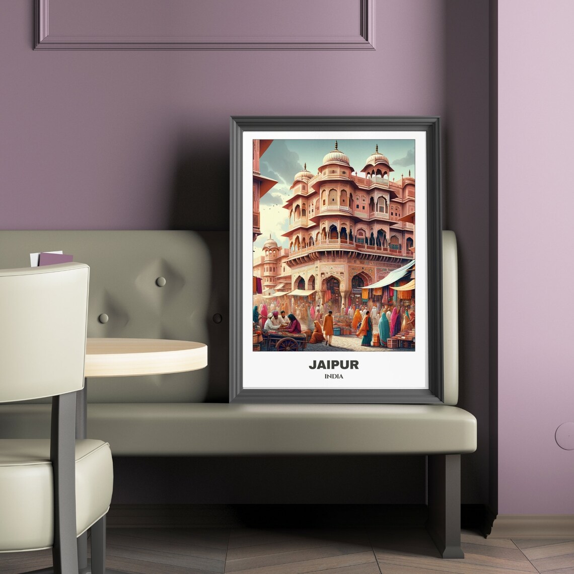 Jaipur Travel Poster India Travel Poster Cityscape Painting Print Wall Art Travel Wall Art Home Decor Jaipur Trip - Image 2