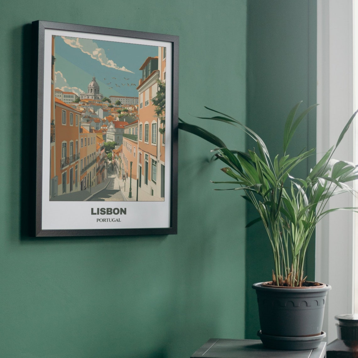 Lisbon Travel Poster Portugal Travel Poster Citycape Painting Print Wall Art Lisbon Home Decor Lisbon Trip Print - Image 5