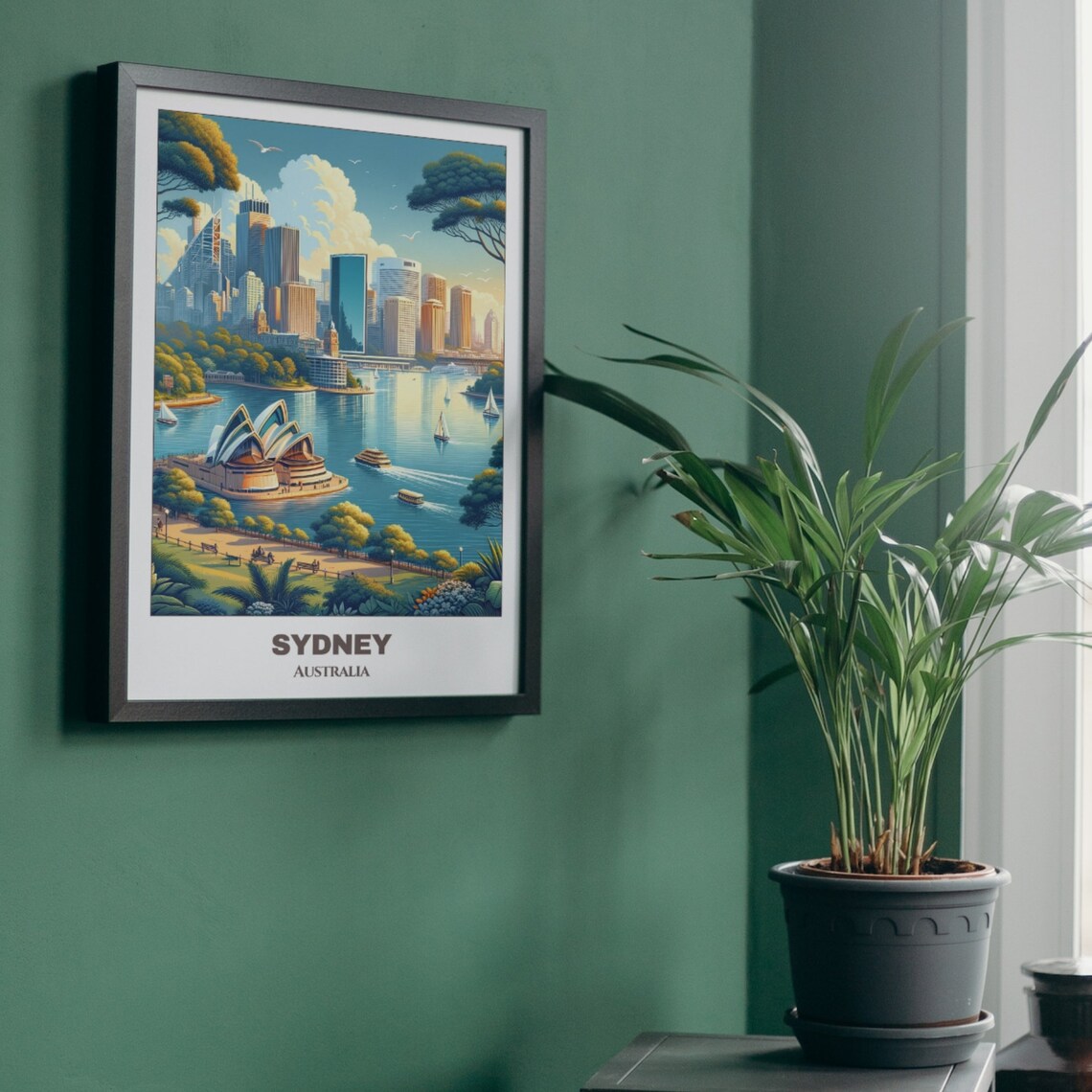 Sydneytravel Poster Australia Travel Poster Cityscape Painting Print Wall Art Sydney Decor Australia Travel Print - Image 5