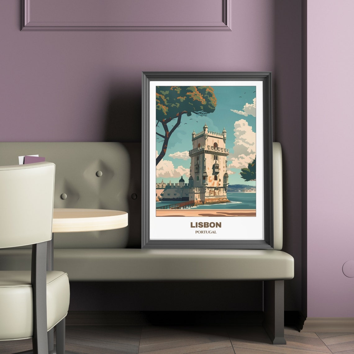Lisbon Portugal Belem Tower Waterfront Tagus River Landmark Poster - Image 2