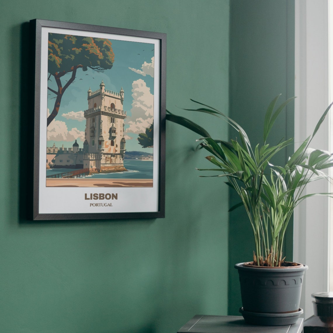 Lisbon Portugal Belem Tower Waterfront Tagus River Landmark Poster - Image 5
