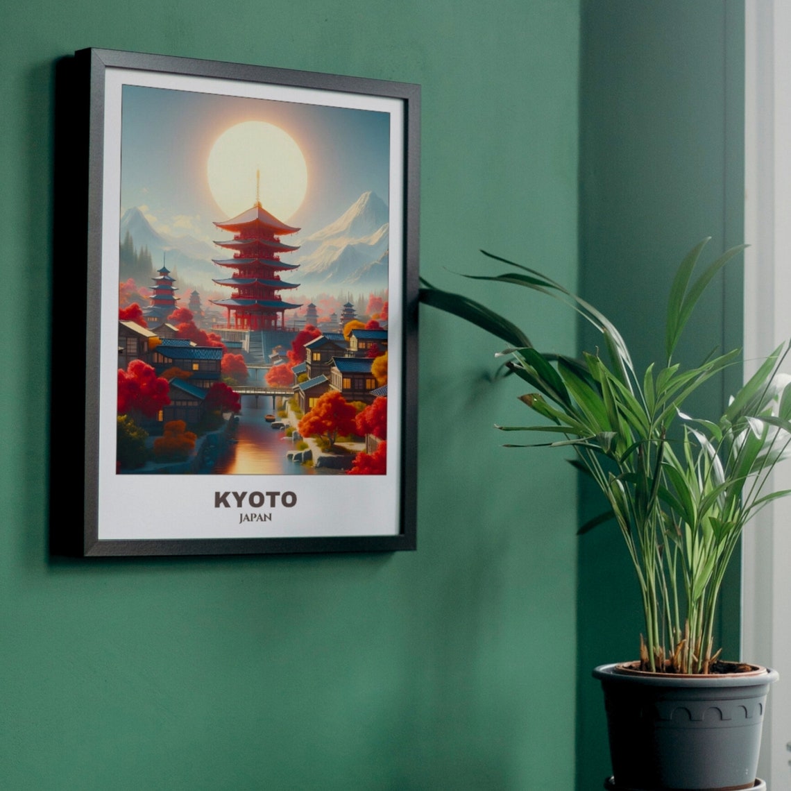 Kyoto Travel Poster Japantravel Poster Cityscape Painting Print Wall Art Travel Wall Art Home Decor Kyoto Trip - Image 5