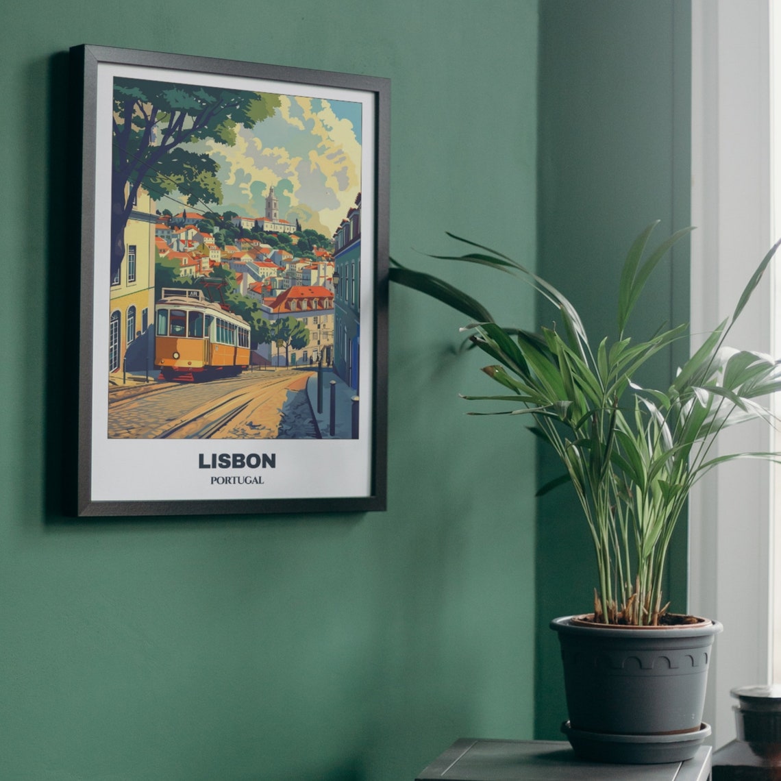 Lisbon Travel Poster Portugal Travel Poster Citycape Painting Print Wall Art Lisbon Home Decor Lisbon Trip Print - Image 5