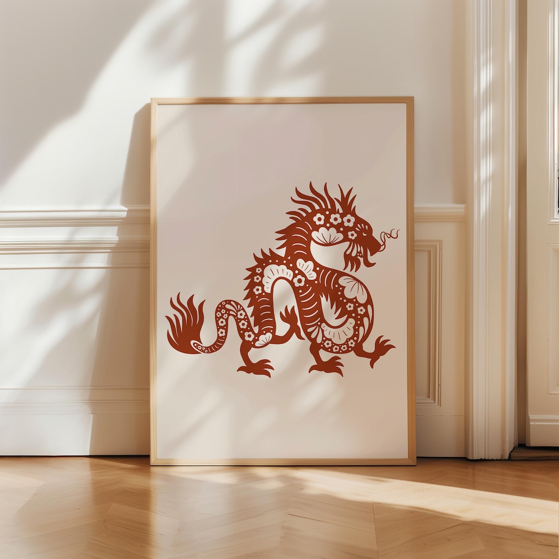 Year Of The Dragon Print, Chinese Zodiac Art