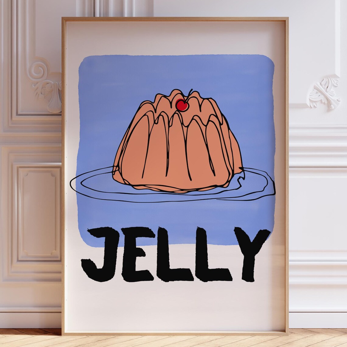 Jelly Print, Retro Dessert Gift for Jello Lovers - Image 2