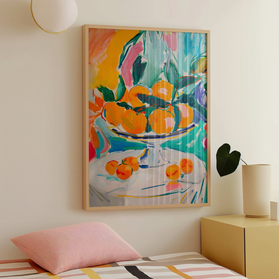 Henri Matisse Style Oranges Pedestal Bowl Fauvist Still Life Poster - Image 5