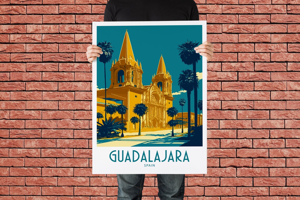 Guadalajara Travel Print Wall Art Guadalajara Wall Hanging Home Decoration Guadalajara Gift Art Lovers Wall Art Print Guadalajara Travel Art - Image 2