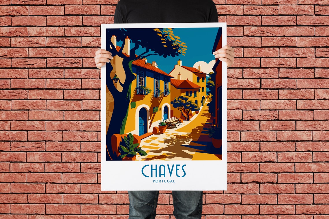 Chaves Travel Print Wall Art Chaves Portugal Wall Hanging Home Decoration Chaves Portugal Gift Art Lovers Wall Art Print Chaves Portugal - Image 4