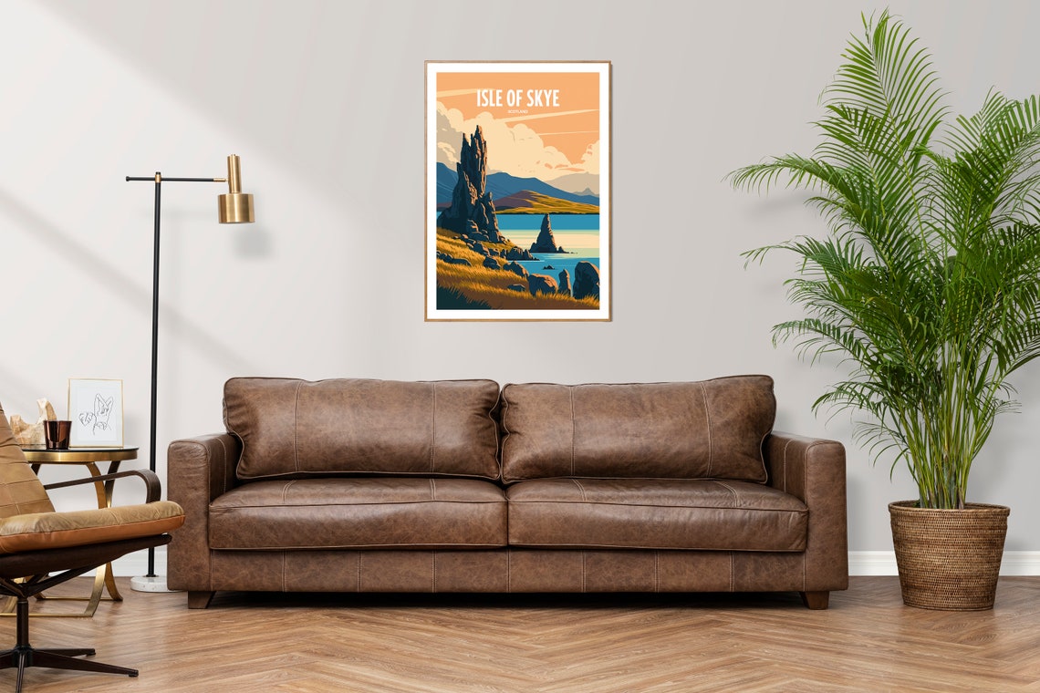 Isle Of Skye Travel Poster For Isle Of Skye Birthday Gift For Travel Print Lovers Scotland Travel Poster For Isle Of Skye Birthday Gift - Image 2