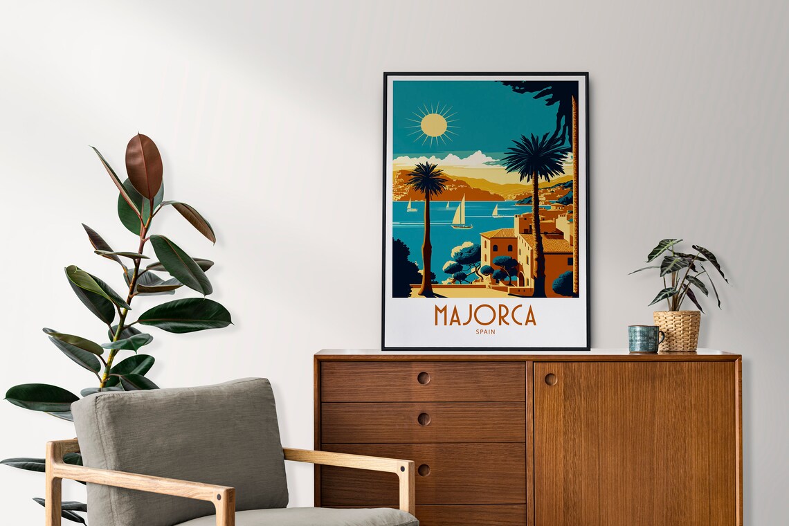 Majorca Spain Travel Poster, Home Wall Decor - Image 3