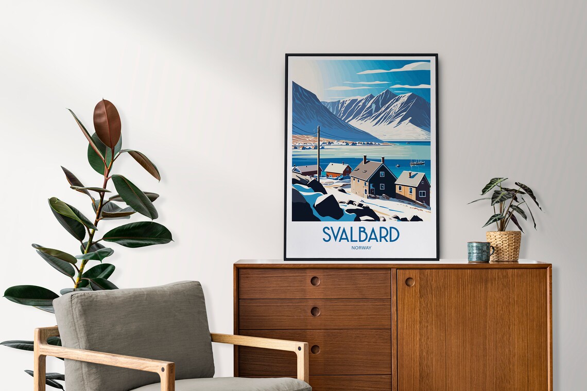 Svalbard Travel Poster, Norway Wall Decor - Image 4