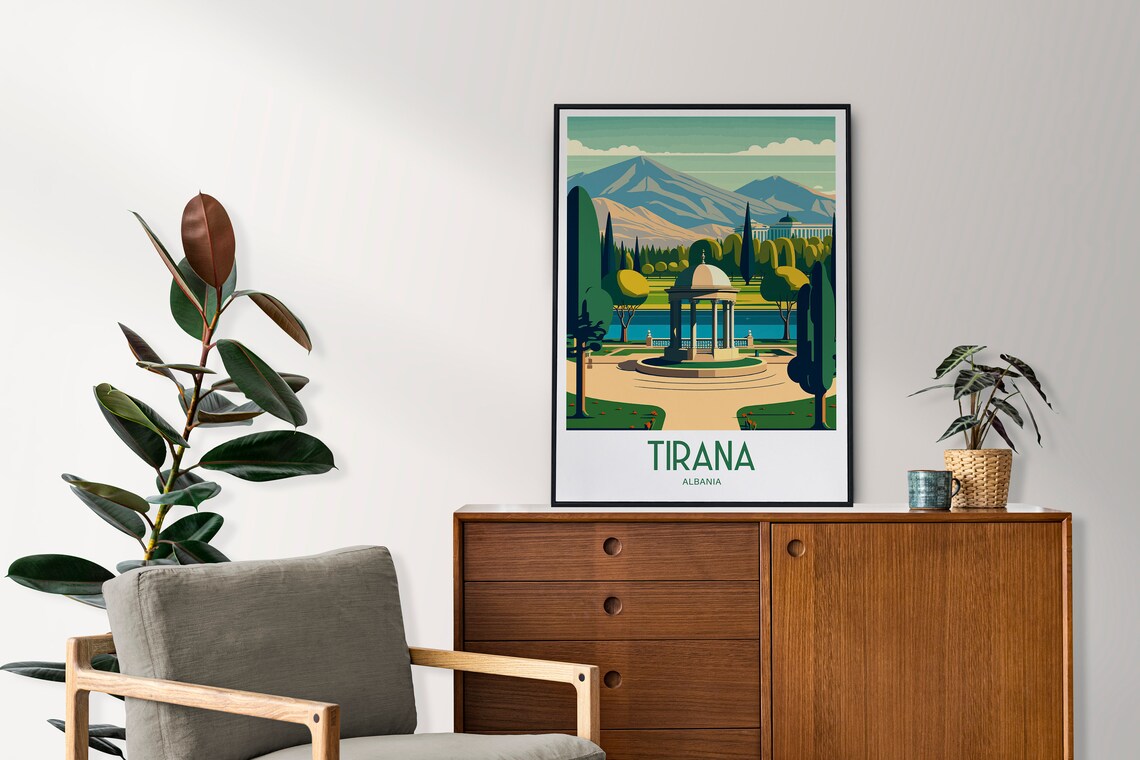 Tirana Travel Poster, Albania City Wall Art - Image 4