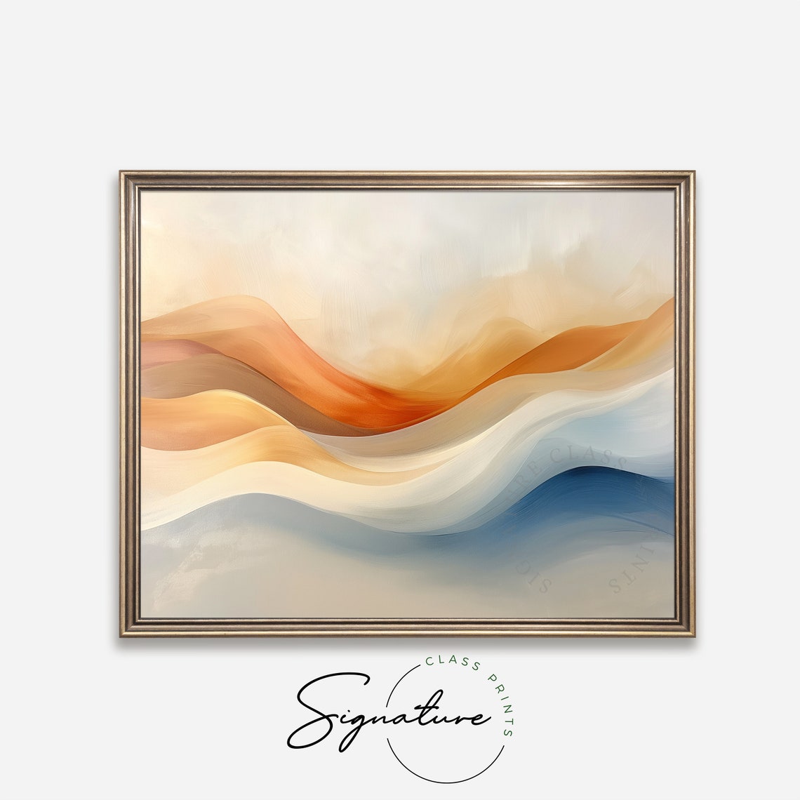 Abstract Autumn Breeze Soft Fall Colors Modern Artistic Wall Poster - Image 4