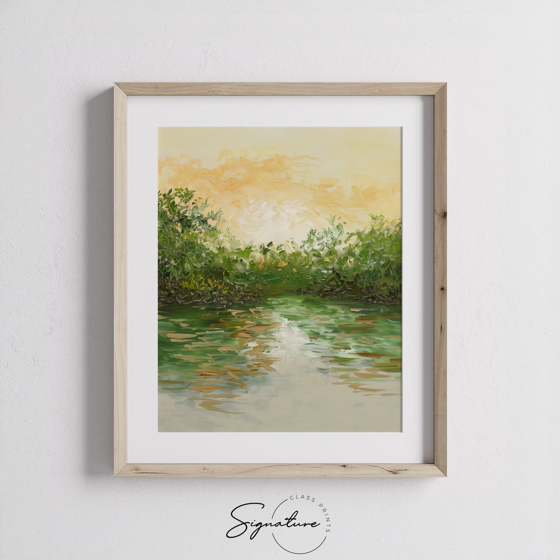 Sunrise Over Mangrove Forest Golden Water Reflections Poster - Image 3