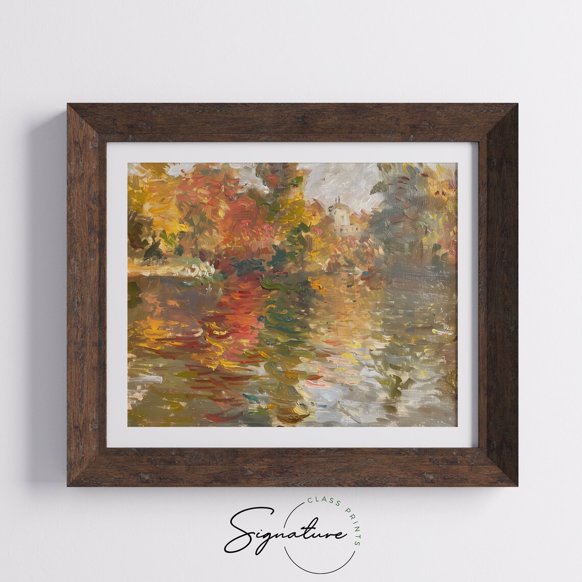Monet Artists Garden At Vetheuil Vibrant Autumn Flower Art Poster - Image 5