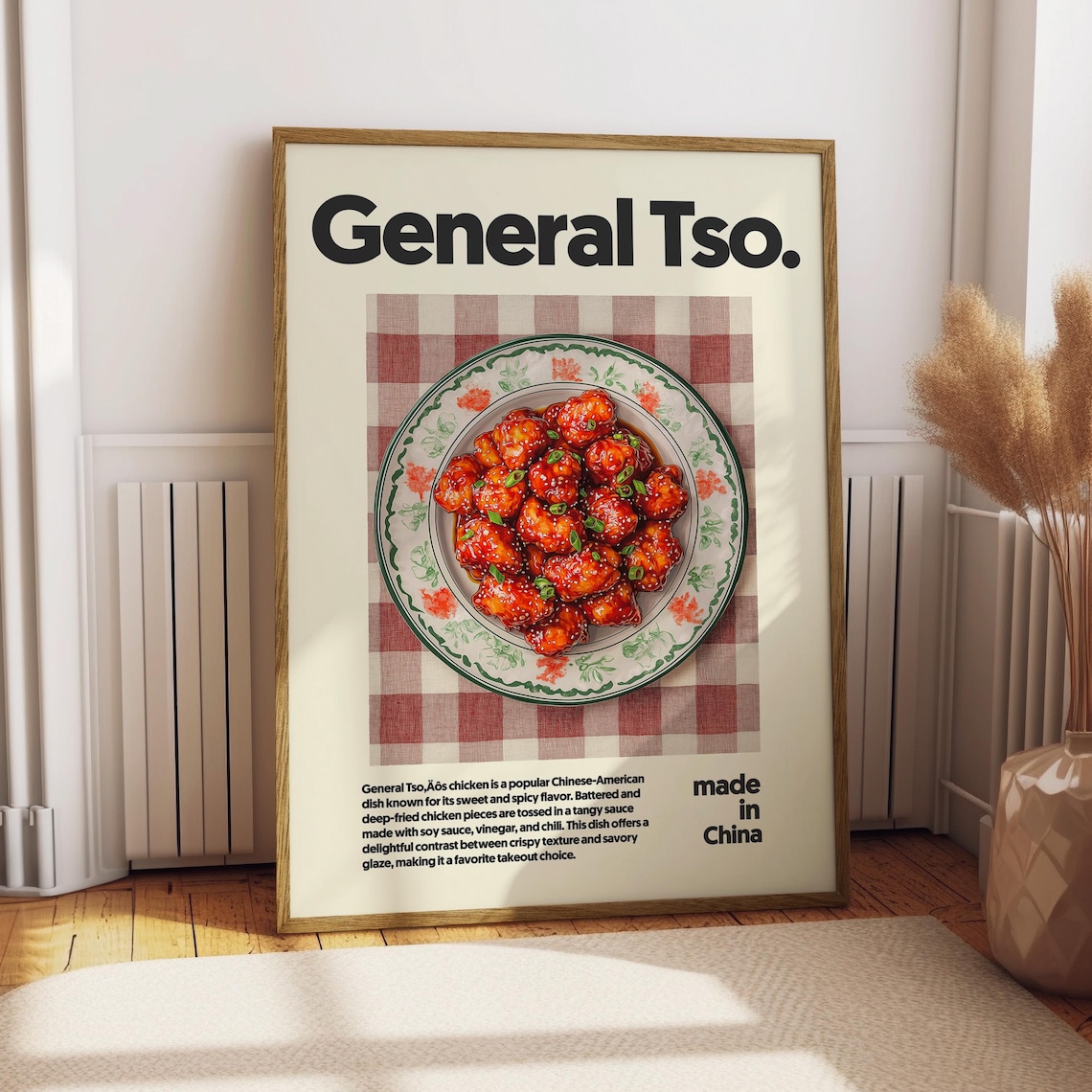 General Tso Chicken Kitchen Decor Art Print