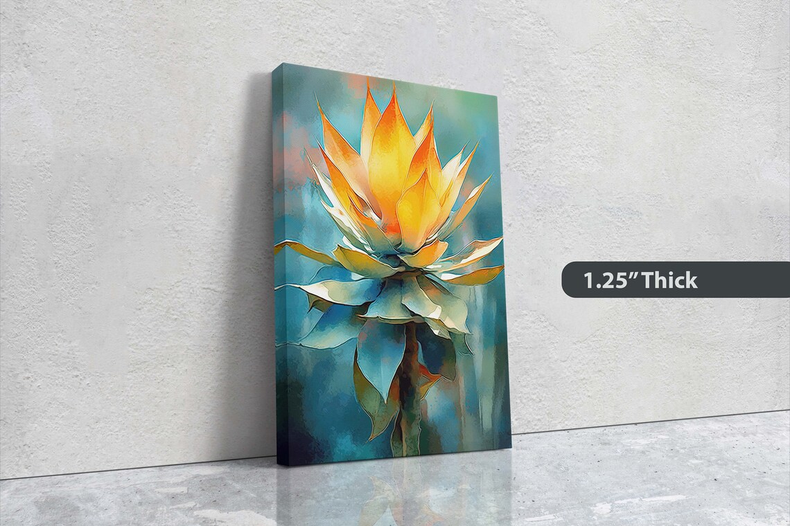 Agave Succulent Botanical Art Print, Nature Decor - Image 3