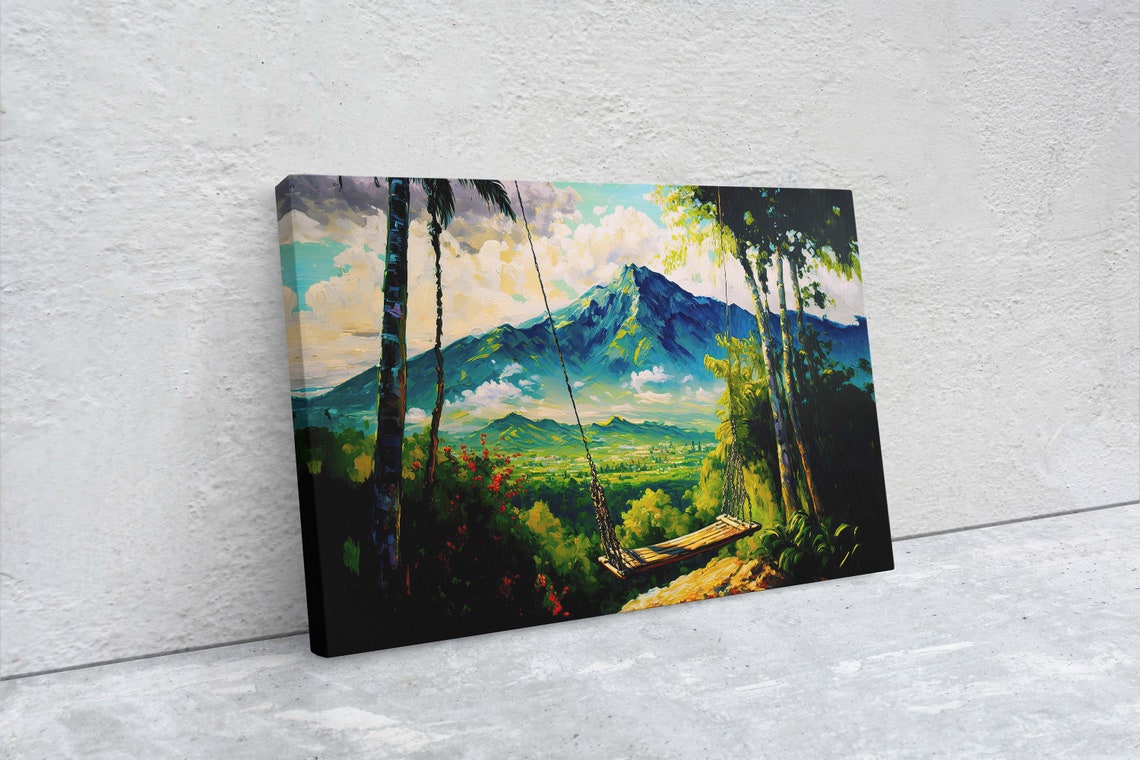 Bali Mountain Swing Travel Poster - Image 2