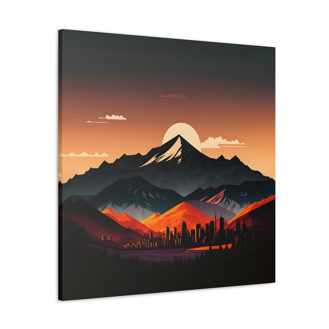 Denver Colorado Skyline Travel Poster - Image 3