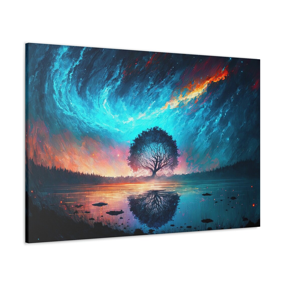 Mystical Tree Art Ready To Hang Science Fiction Sci Fi Fantasy - Image 3