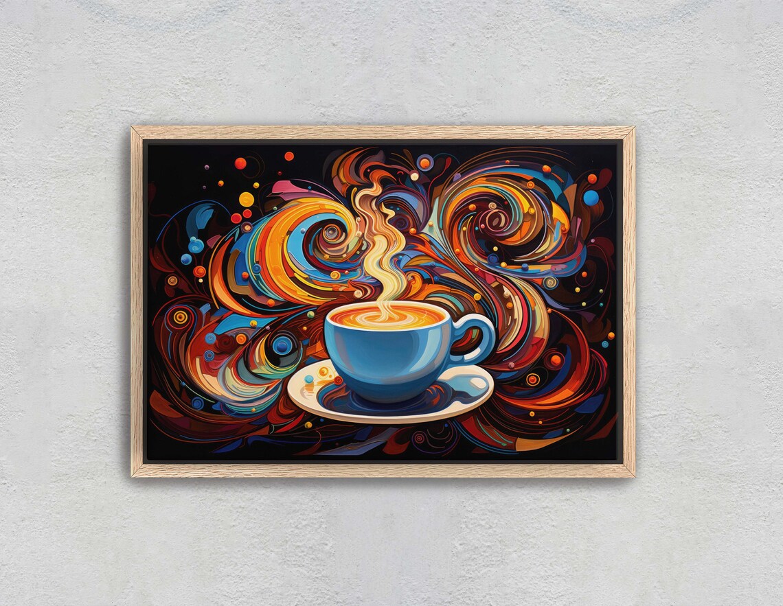 Modern Coffee Pop Art Abstract, Contemporary Art Print - Image 2