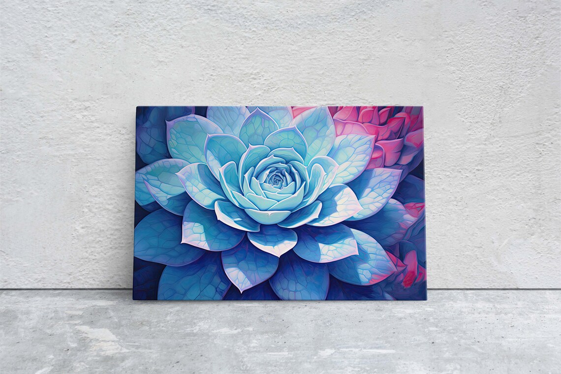 Succulent Agave Cactus Art Print for Home Decor