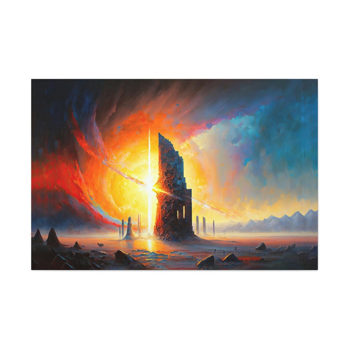 Collision Asteroid Art, Science Fiction Fantasy