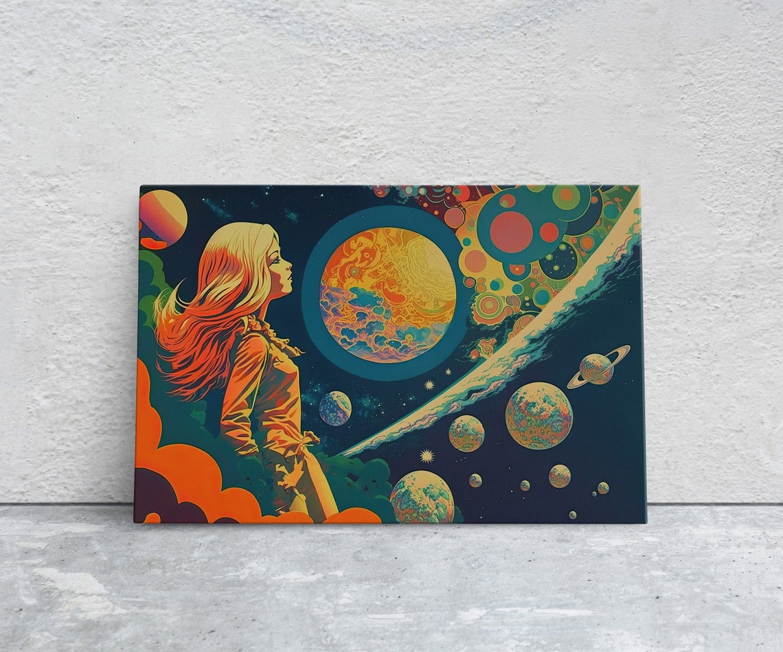 Boho 1970 Psychedelic Art Poster