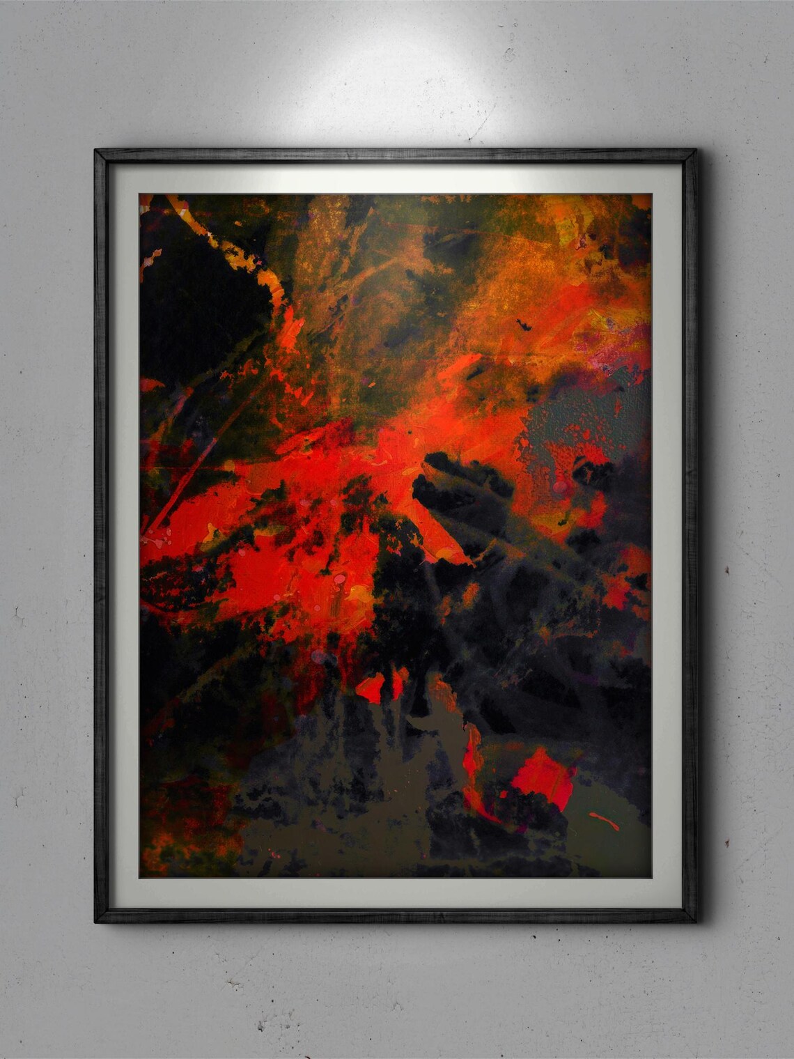 Abstract Nature Painting, Interplay Of Color And Form - Image 3