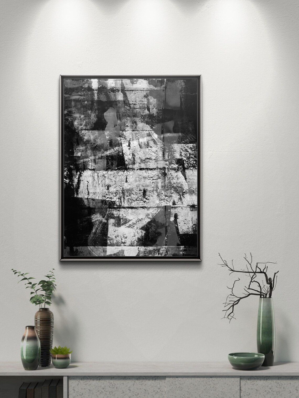 Old Abandoned Building, Black And White Abstract