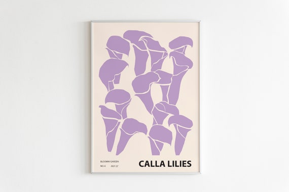 Calla Lilies 02 Abstract Botanical Art Print