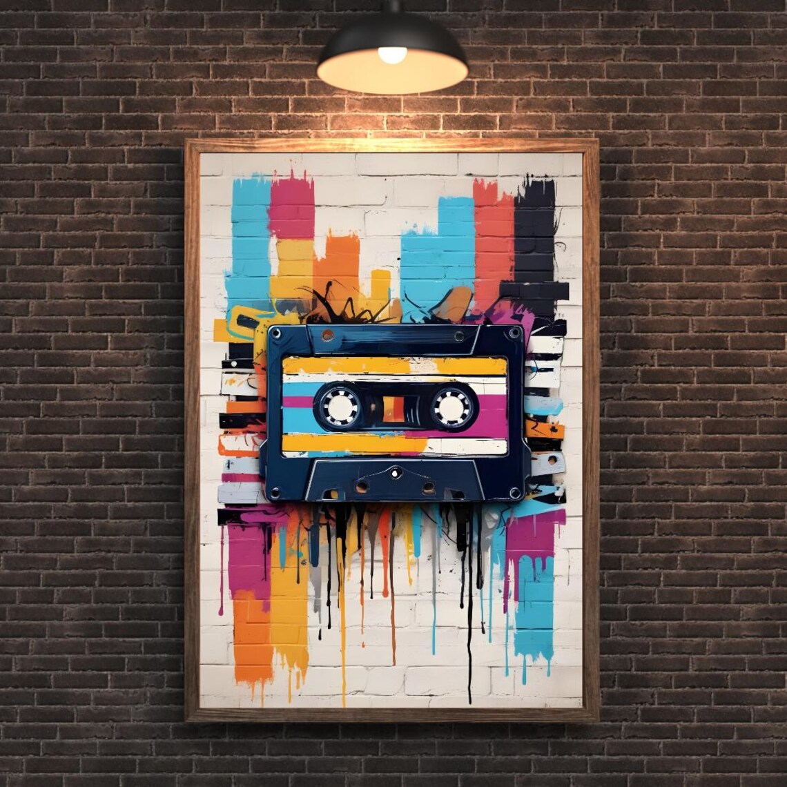 Vintage Retro Cassette Tape Poster, Music Lover - Image 4