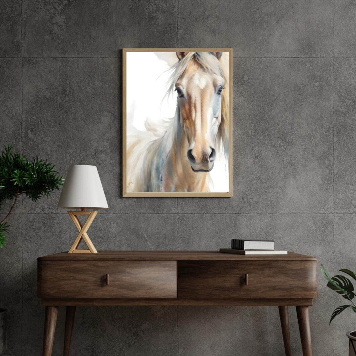 Farmhouse Horse Photography Wall Art Print, Modern Decor - Image 3