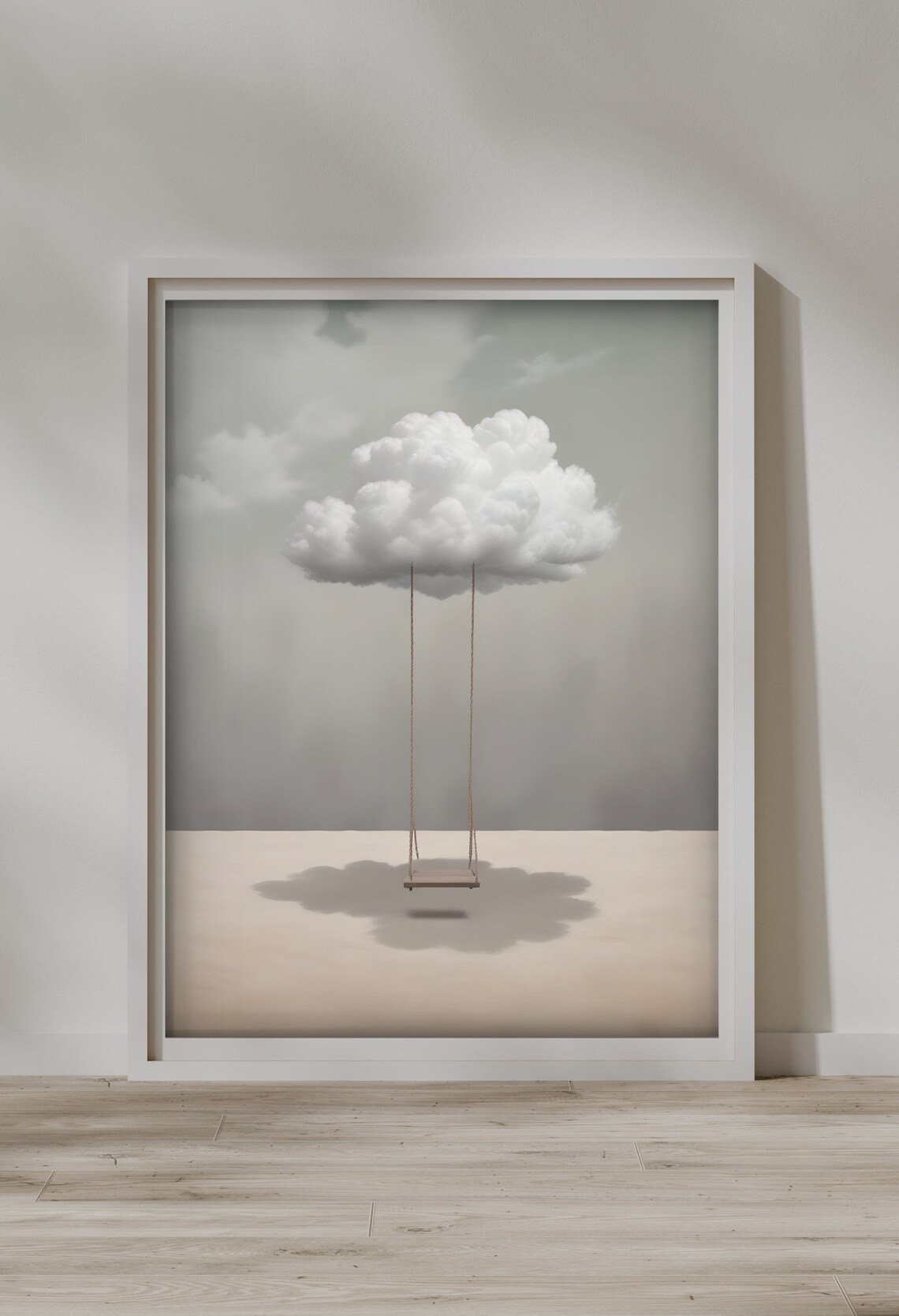 Desert Dreamscape Swing, Surreal Boho Wall Art - Image 3