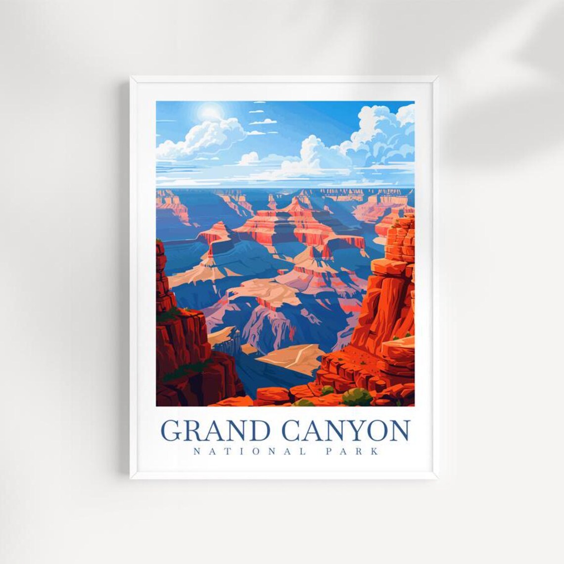 Grand Canyon National Park Arizona Desert Vista Travel Poster