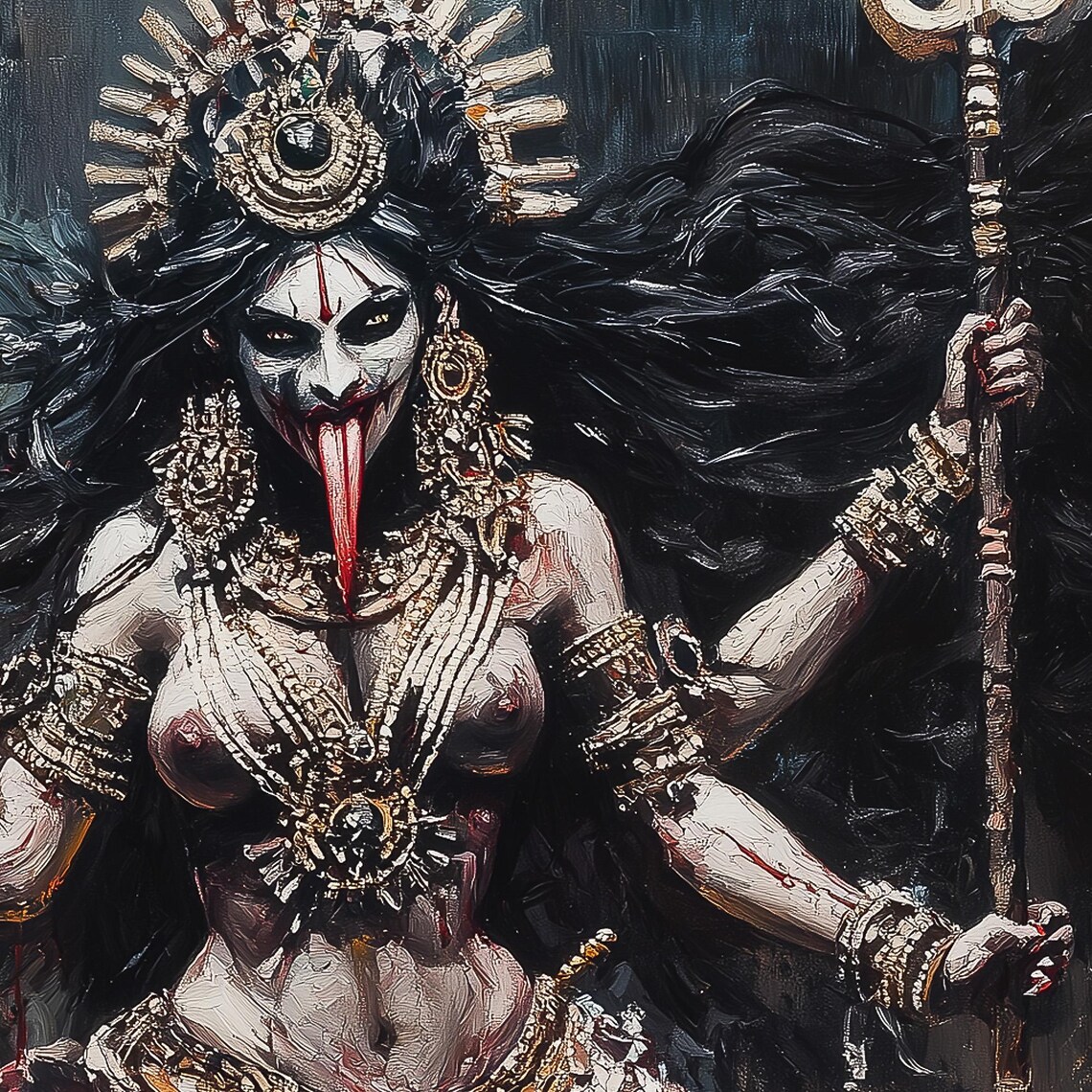 Kali Goddess Dark Fantasy Art Print, Kalika - Image 7