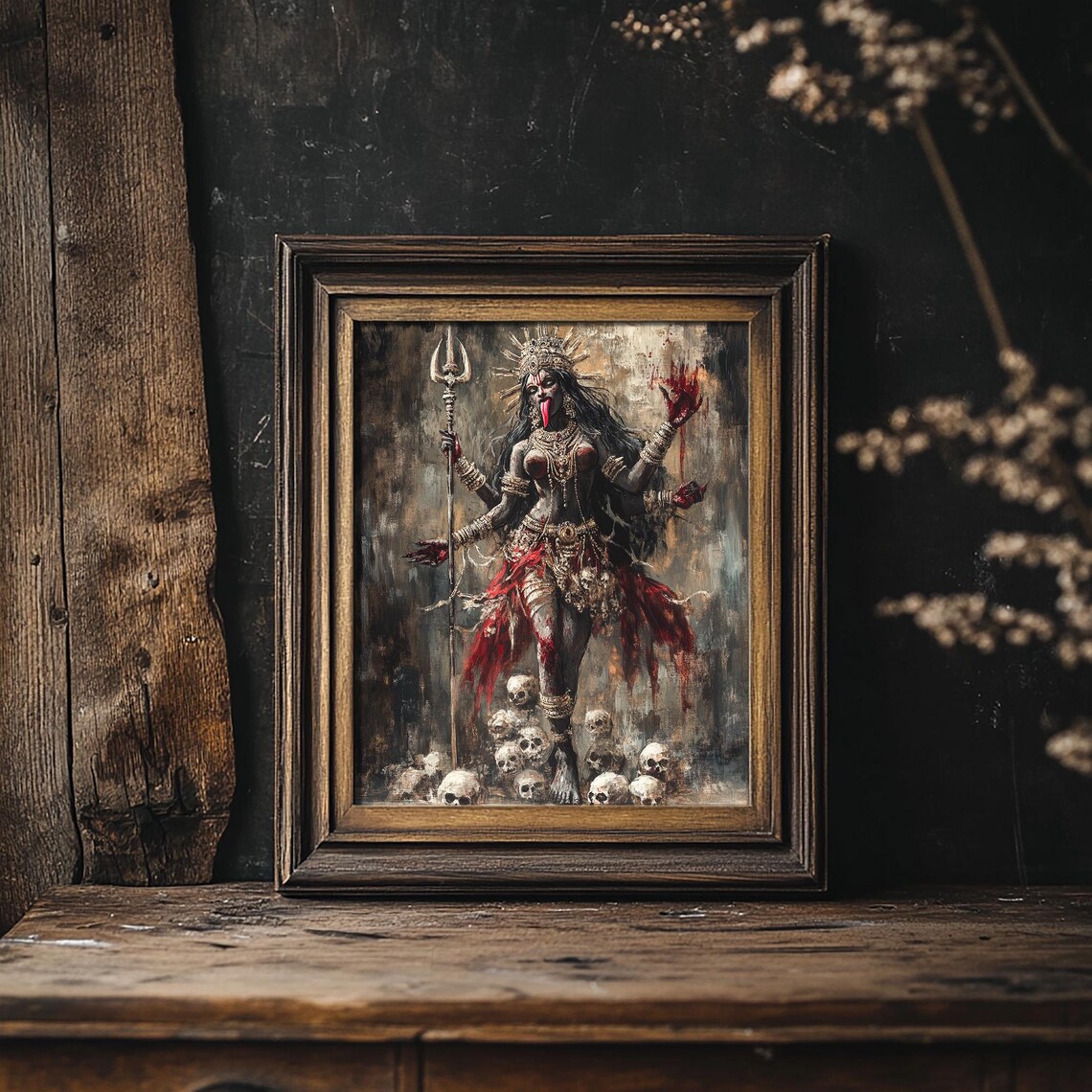 Kali Fine Art Print, Pagan Indian Goddess - Image 3