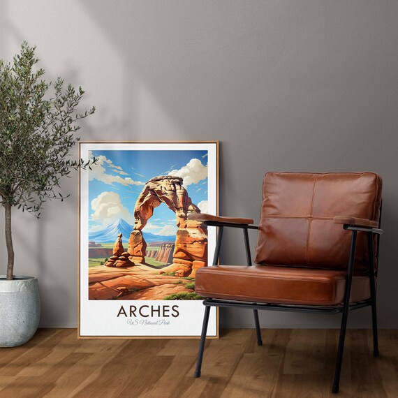 Arches National Park Delicate Arch Utah Desert Sunset Poster