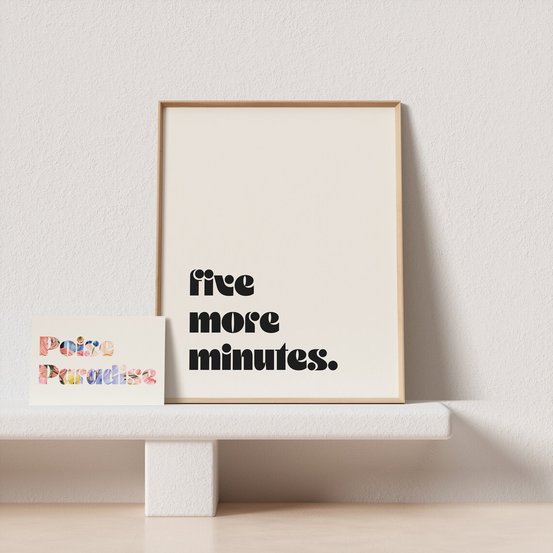 Funny Bathroom Quote Neutral Wall Art Print - Image 4