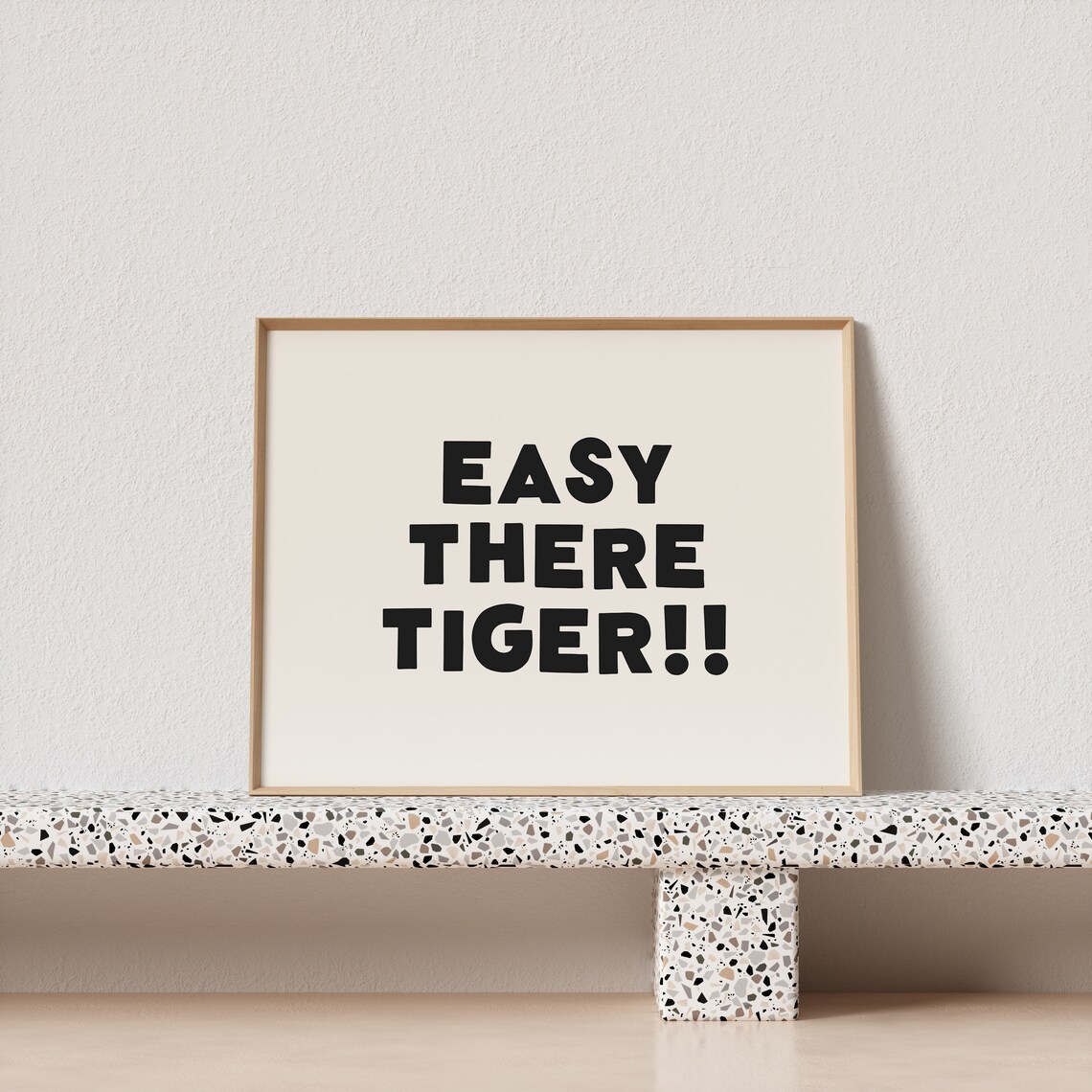 Quirky Tiger Typography Art Print, Horizontal Layout - Image 3
