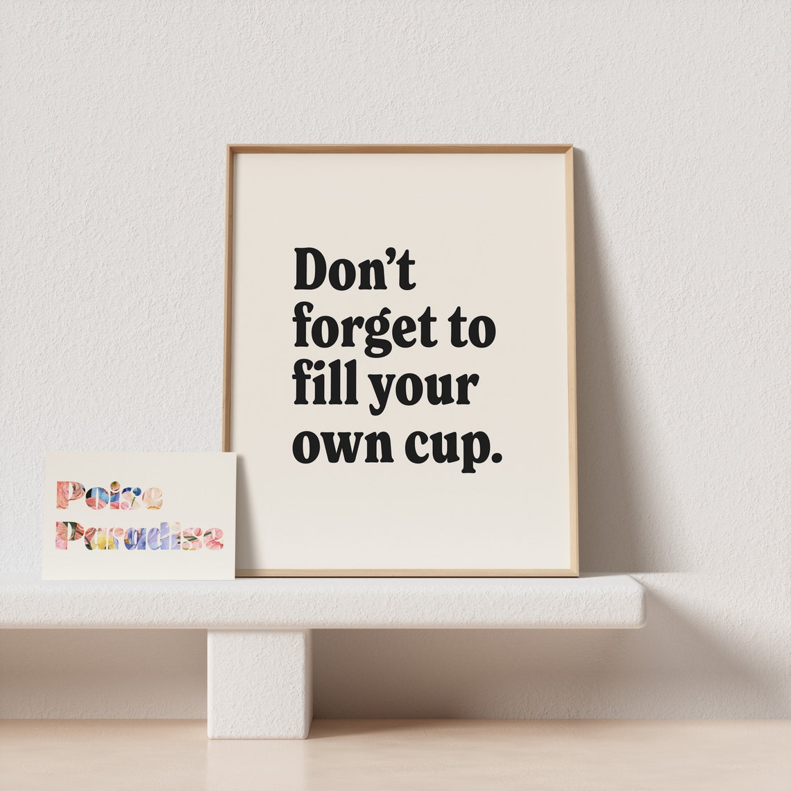Do Not Forget To Fill Your Own Cup Daily Self Care Reminder Poster - Image 4