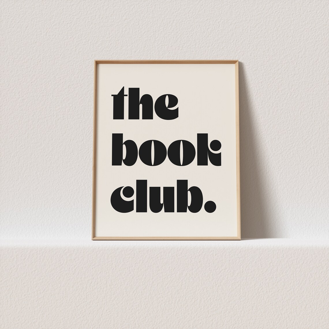 Book Club Retro Mid-Century Typography Poster