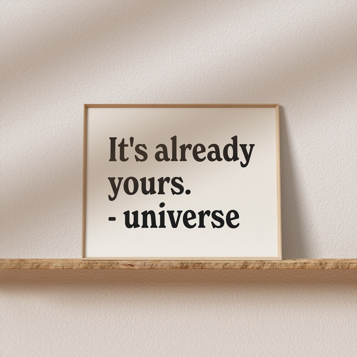 Its Already Yours Retro Typography Art Print - Image 2