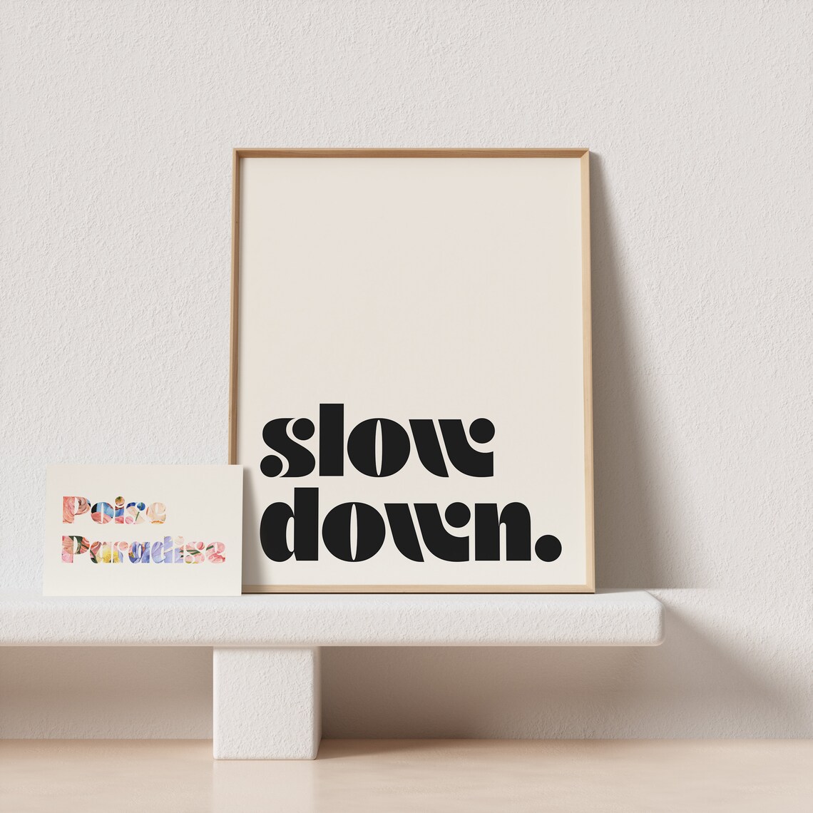 Slow Down Retro Typography Poster, Gallery Wall - Image 4