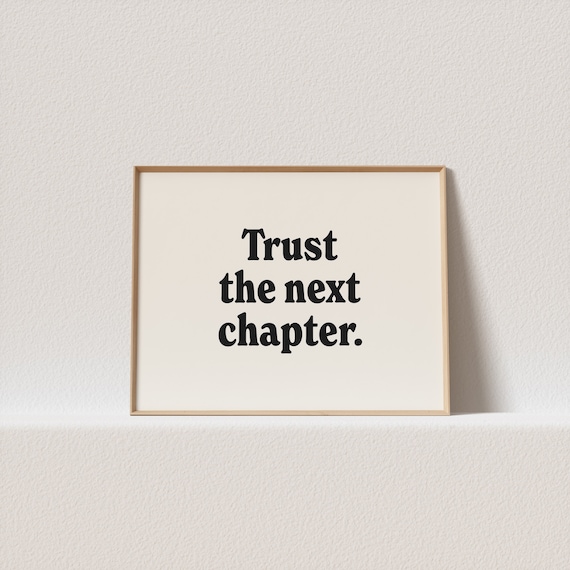 Retro Poster Trust The Next Chapter Stunning Typography Must Have For Your Gallery Wall A Click Away To Be Yours Forever