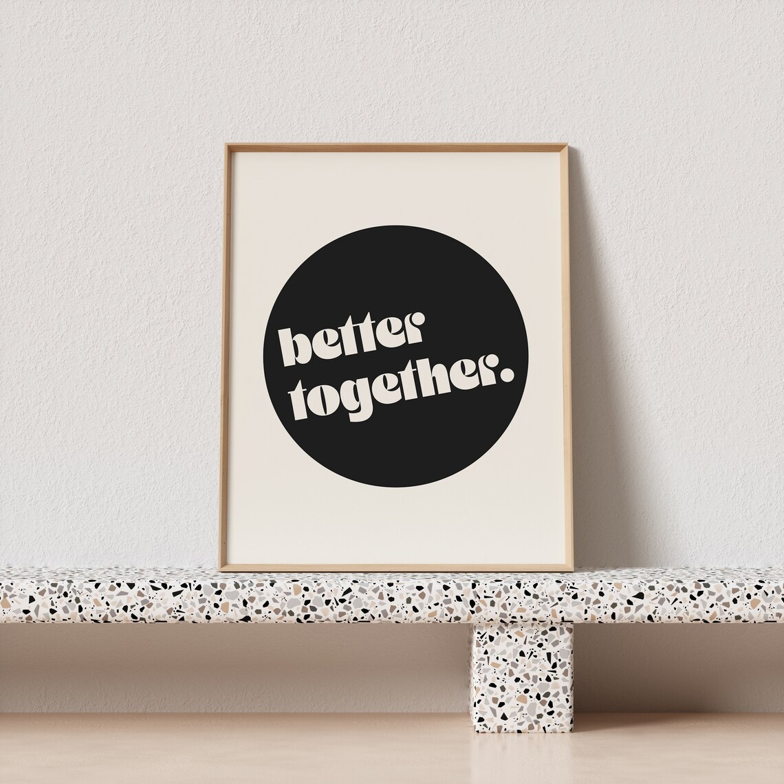 Better Together Retro Typography Art Print - Image 2