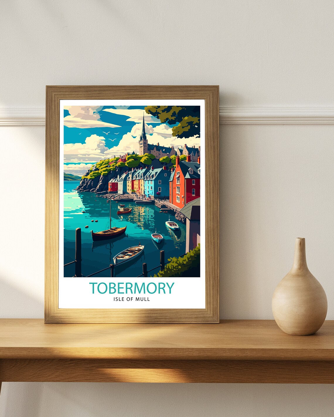 Tobermory Isle Of Mull Travel Poster, Scotland - Image 2