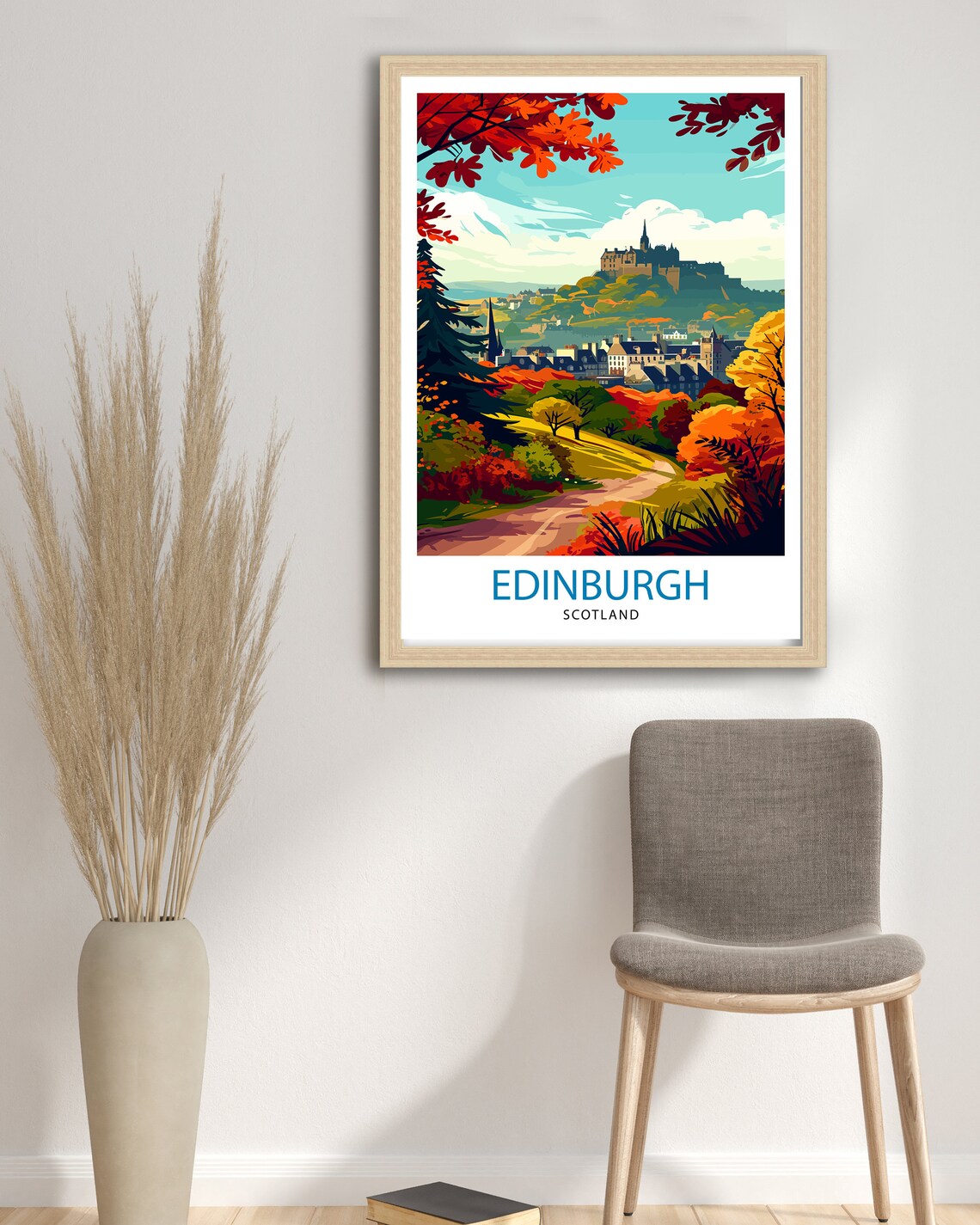 Edinburgh Scotland Travel Poster, Edinburgh Wall Art - Image 2