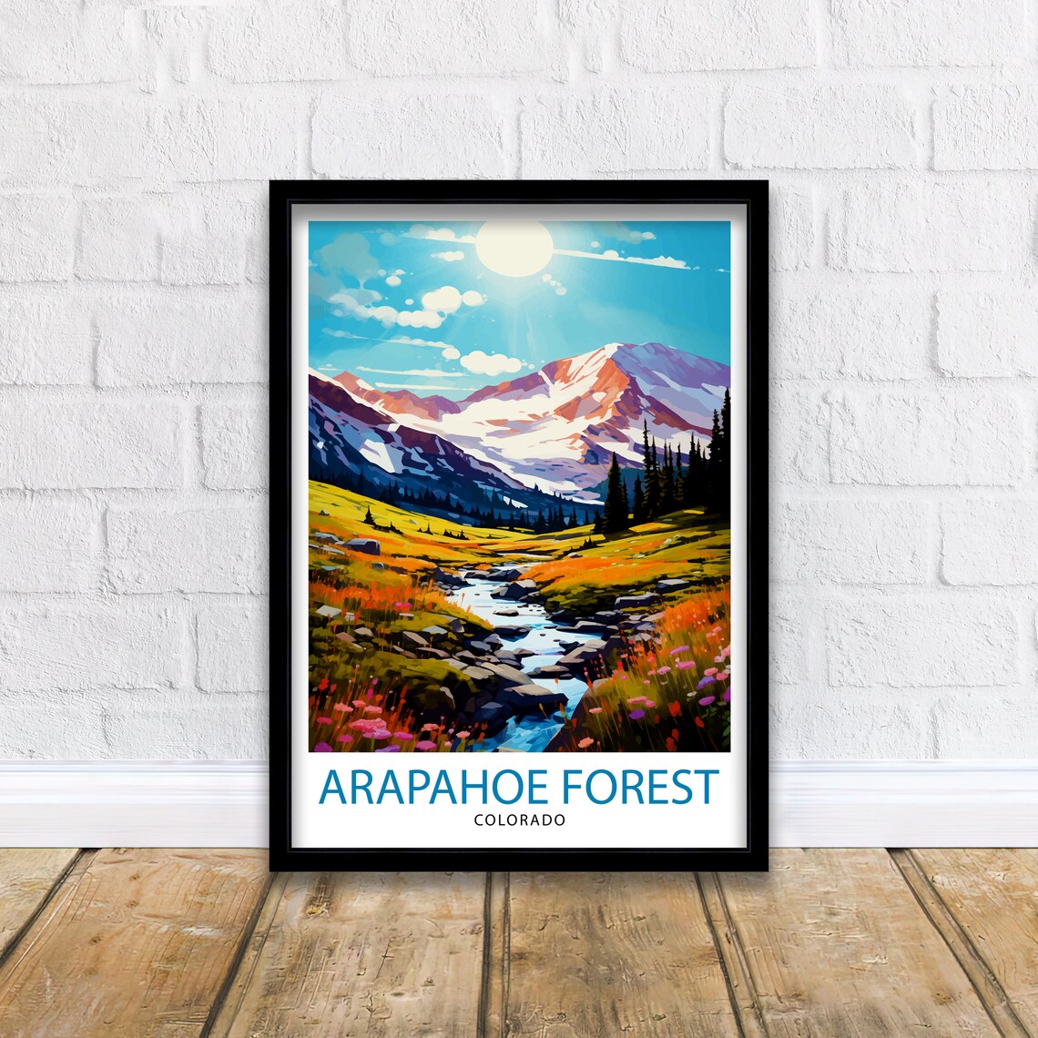 Arapaho National Forest Colorado Travel Poster