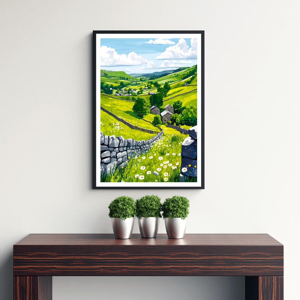 Peak District Travel Poster, English Countryside - Image 3